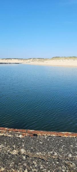 Appartement privée avec jardin et terrasse couverte dans résidence l'estuaire, avec piscine couverte, proche plage